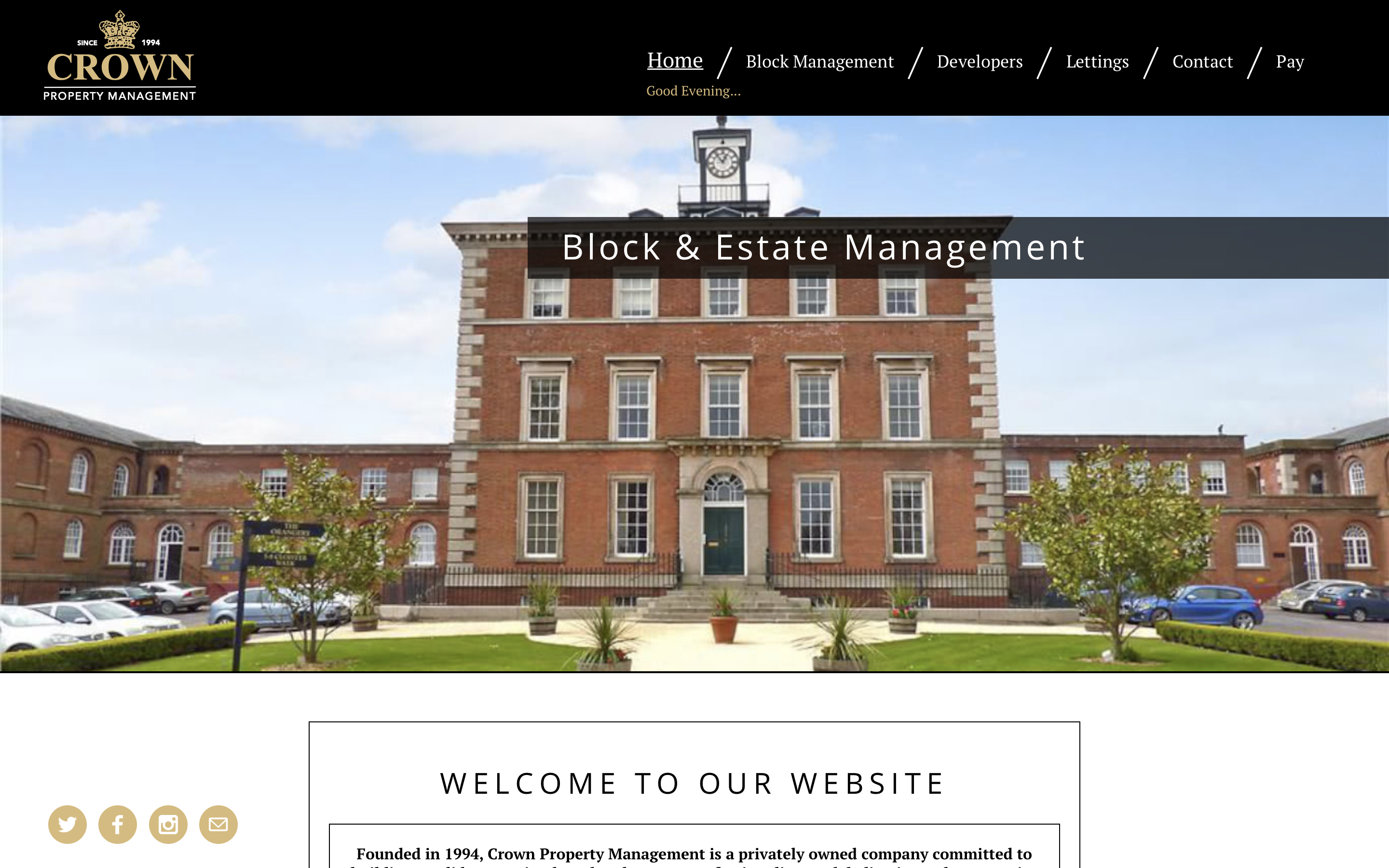 Crown Property Management Website Link